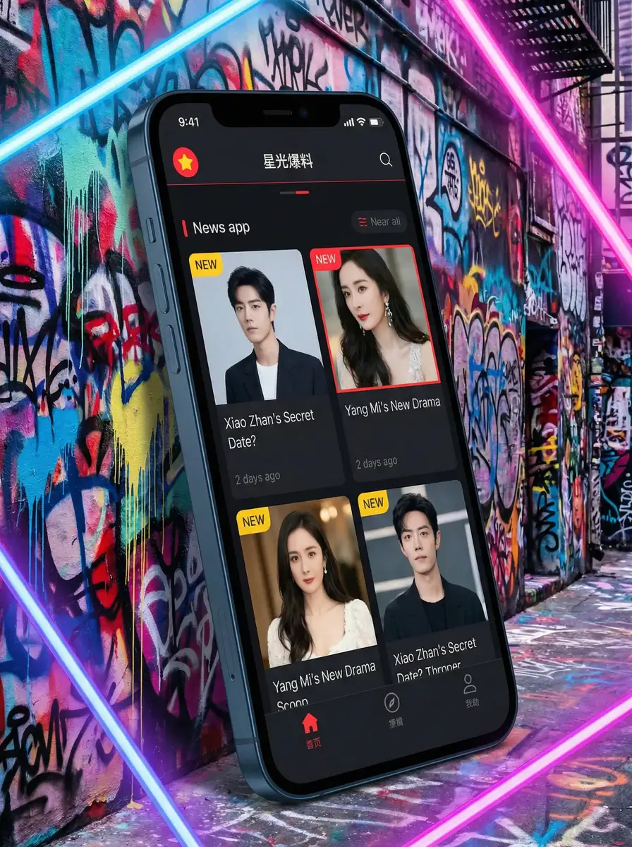 王冉微博 APP界面展示 - 掌上吃瓜神器